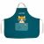 Variation Bleu, jaune, orange du produit Tablier Tchikis 3 Raton Laveur personnalisable (2-6 ans) de la marque L'oiseau bateau