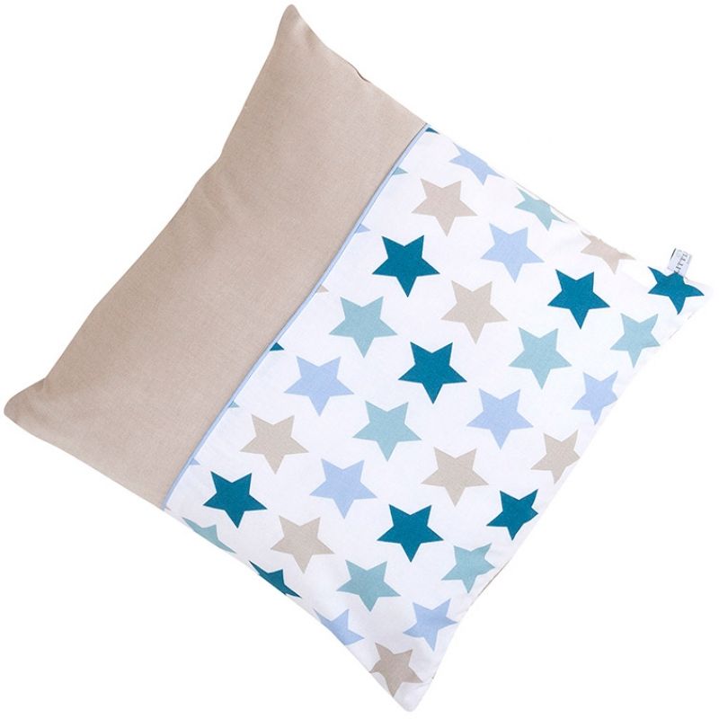 Coussin carré Mixed stars mint (40 x 40 cm) Little Dutch