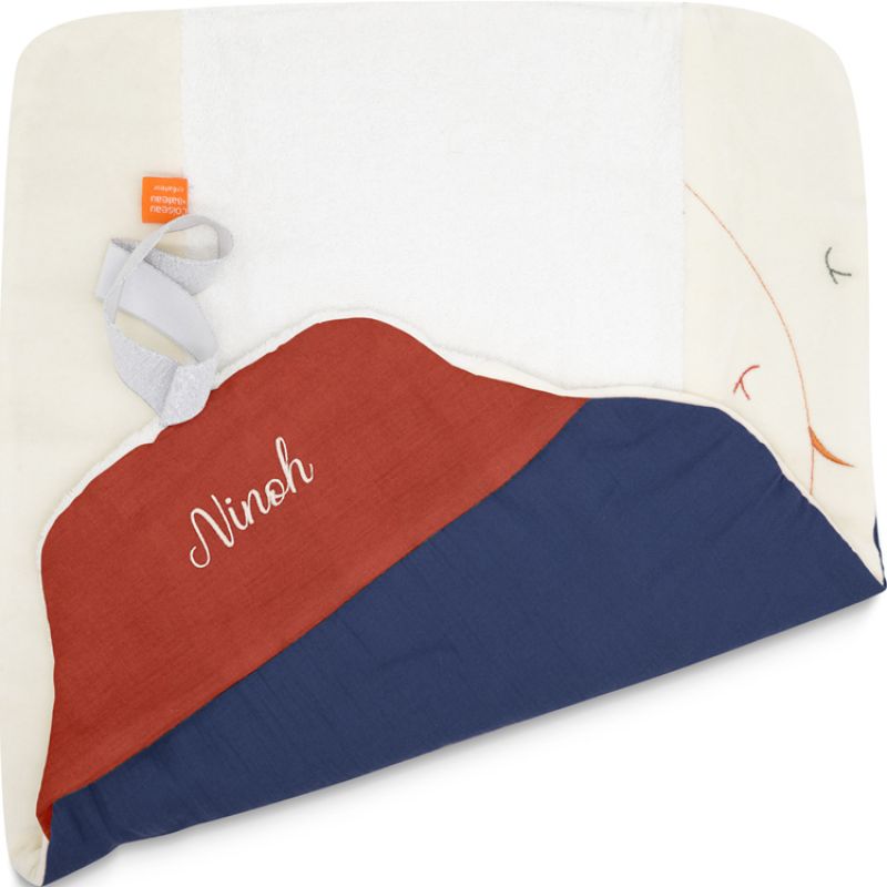 Tapis à langer Nomade Bleu nuit (personnalisable) L'oiseau bateau