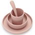 Coffret repas en silicone rose pâle - Jollein