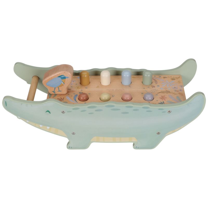 Banc à marteler crocodile en bois Safari Friends Little Dutch Produit 6