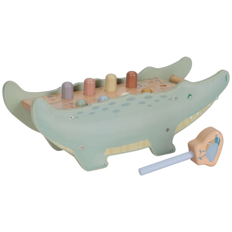 Banc à marteler crocodile en bois Safari Friends Little Dutch Produit 8