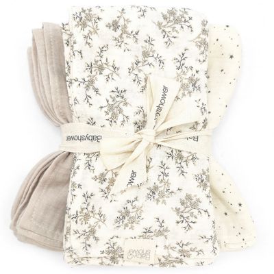 Lot de 3 langes Miley (70 x 70 cm) Babyshower