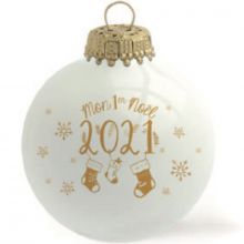 Boule de Noël Mon 1er Noël 2021  par Baubels