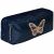 Variation Bleu, doré du produit Trousse scolaire double Blue Butterfly de la marque Caramel & Cie