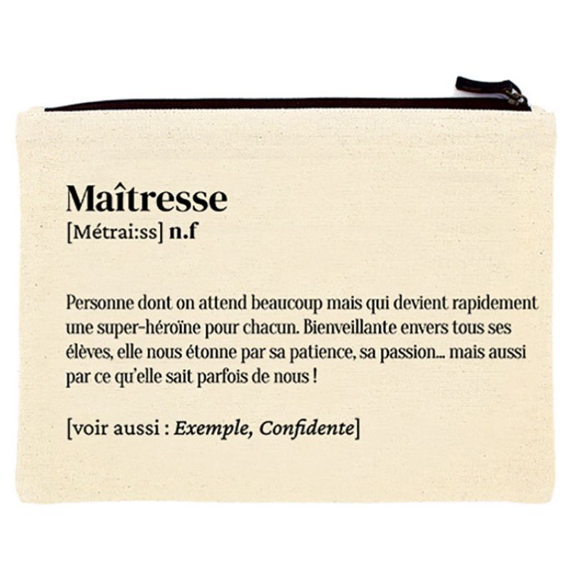Pochette en coton bio Maîtresse Hindbag
