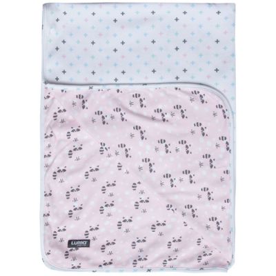 Serviette de bain Racoon Pink (100 x 75 cm) Luma Babycare