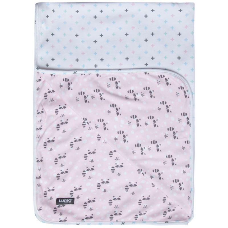 Serviette de bain Racoon Pink (100 x 75 cm) Luma Babycare