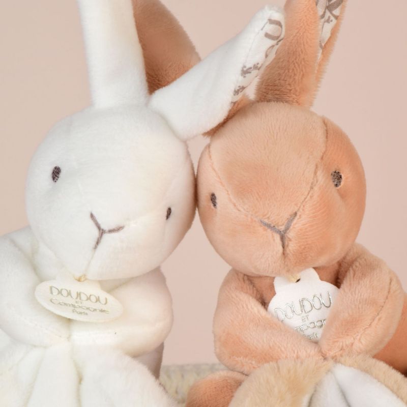 Lapin Doudou blanc (10 cm) Doudou et Compagnie Ambiance 5