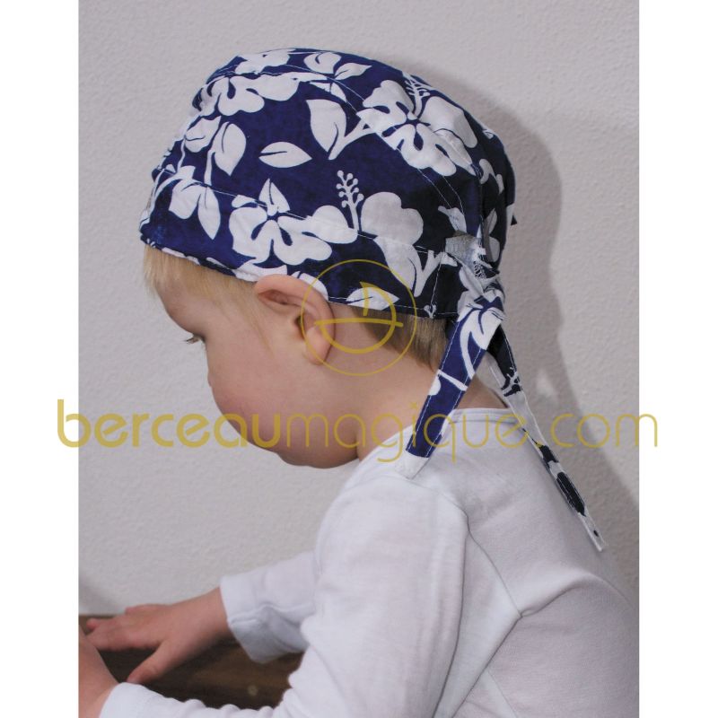 Bandana bleu anti-UV BabyWrapz (2 tailles)  BB & Co