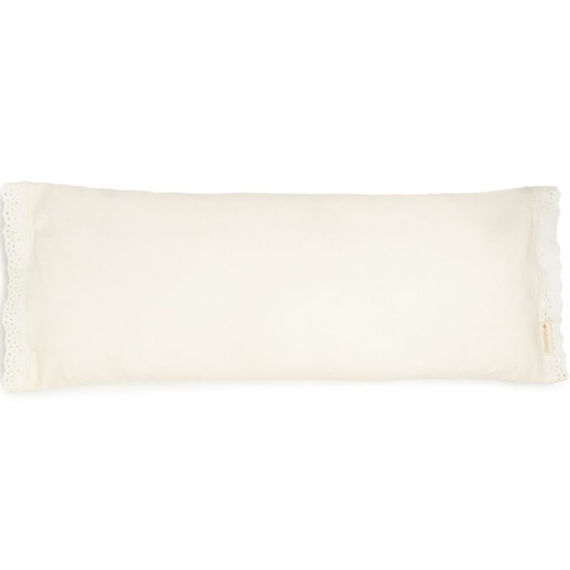 Coussin rectangulaire Vera broderie Natural (70 x 30 cm) Nobodinoz