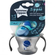 Tasse à bec souple Sippee 1er âge Grise et bleue  par Tommee Tippee