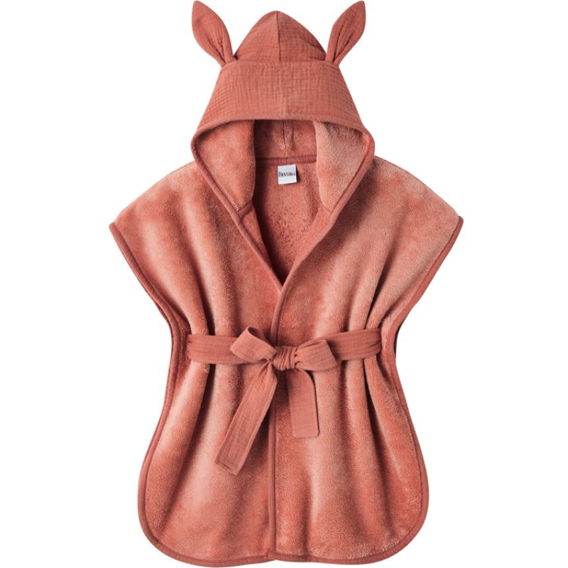 Peignoir en éponge de bambou marsala (2-4 ans) BB & Co