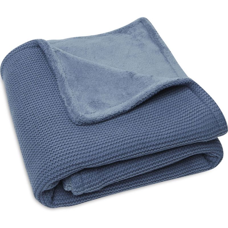Couverture polaire Basic Knit Jeans Blue (75 x 100 cm) Jollein