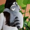 Peluche Raton laveur lesté PODCOLL (50 cm) Histoire d'Ours Ambiance 4