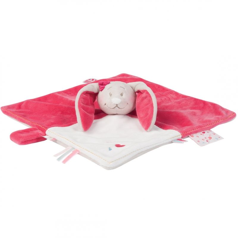 Doudou attache sucette Pili la lapine Noukie's