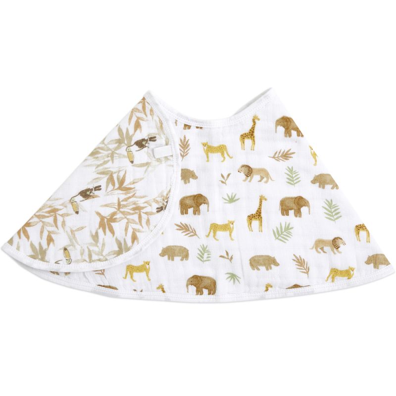 Bavoir d'épaule en coton bio essentials tanzania aden + anais