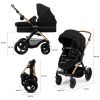 Poussette 3 en 1 Moov 2 XL Pure Black Kinderkraft Produit 9