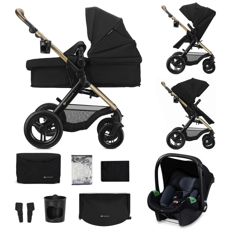 Poussette 3 en 1 Moov 2 XL Pure Black Kinderkraft Produit 1