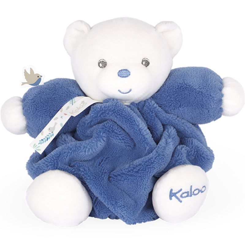 Peluche Plume patapouf ourson bleu océan (16 cm) Kaloo