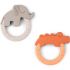 Lot de 2 anneaux de dentition Deer friends papaye et sable - Done by Deer