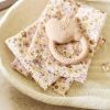 Lot de 3 gants de toilette en gaze de coton Flower Fairies Jollein Ambiance 2