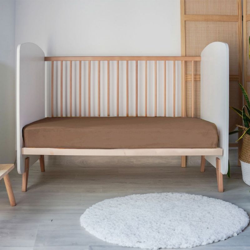 Drap housse en jersey Brun (40 x 80 cm) Mon P'tit Dodo Ambiance 2