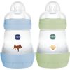 Lot de 2 biberons Easy Start anti-colique Océan+Nature Tétine Débit 1 (160 ml) MAM Produit 1