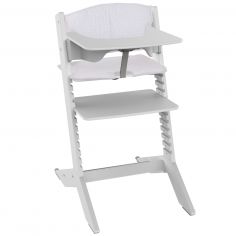 Chaise haute évolutive Nala Grise avec tablette et coussin - Geuther
