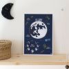Affiche La Lune (A3)  par Papier Curieux