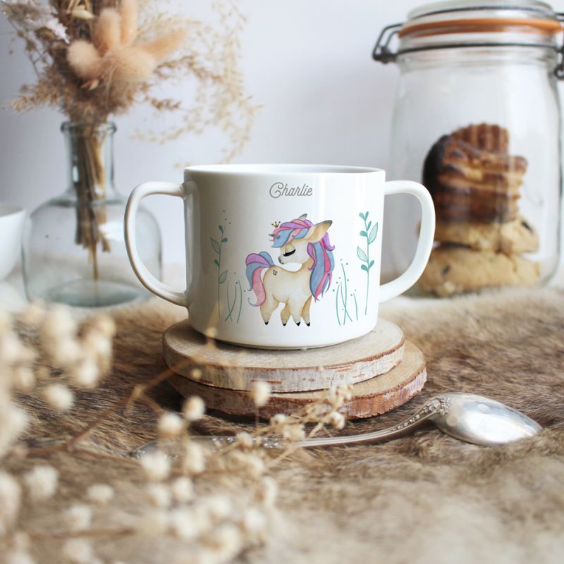Tasse en porcelaine Licorne (personnalisable) Gaëlle Duval