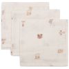 Lot de 3 mini langes en gaze de coton Animal Friends (31 x 31 cm) Jollein Produit 1