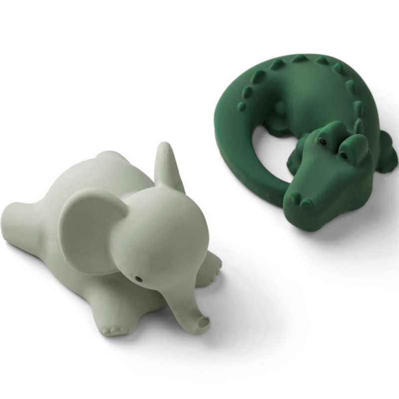 Lot de 2 jouets de bain Vikky Safari green mix Liewood