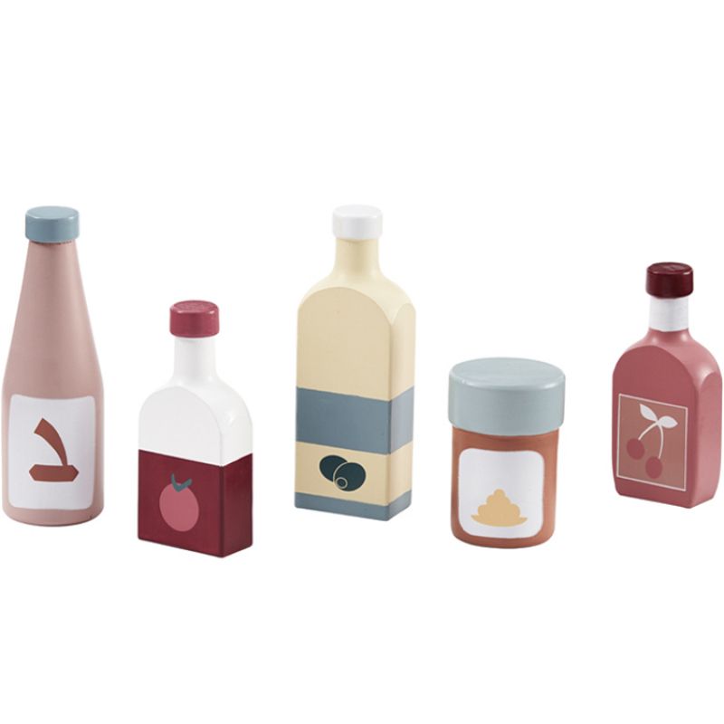 Set de 5 bouteilles en bois Bistro Kid's Concept
