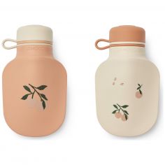 Lot de 2 gourdes réutilisables Lizzie Peach - Reconditionné - Liewood