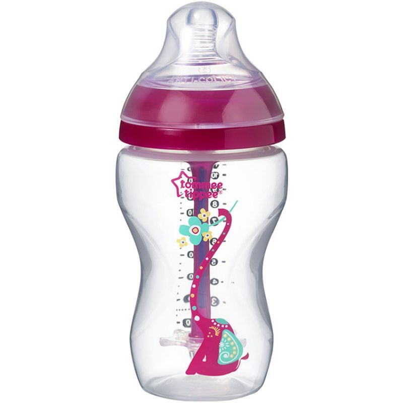 Biberon Anti-colique avancé décoré rose (340 ml) Tommee Tippee