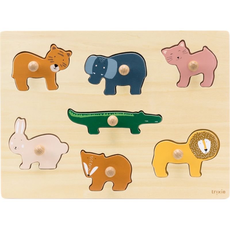 Puzzle en bois All animals (7 pièces) Trixie