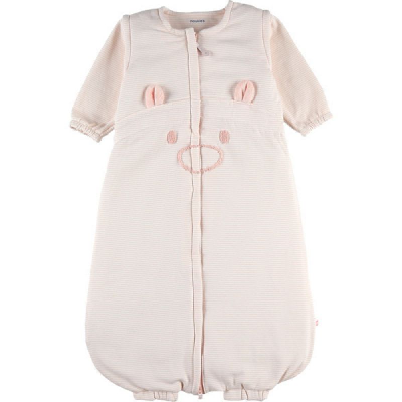 Gigoteuse 4 saisons Sweatoloudoux rayé rose Mix & Match TOG 1.0 (90 cm) Noukie's