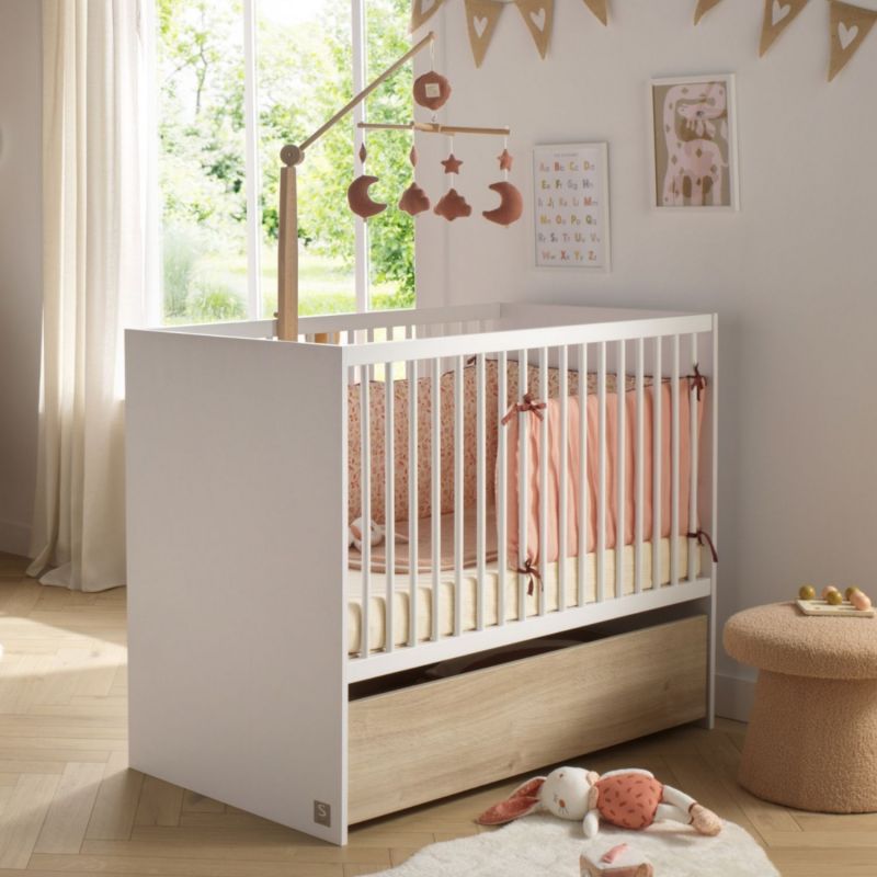 Lit bébé Paloma (60 x 120 cm) Sauthon mobilier Ambiance 2