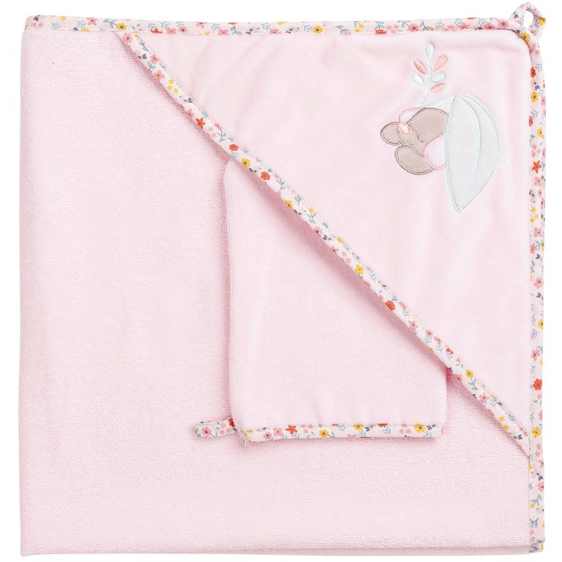 Cape de bain + gant Lali le chien (75 x 75 cm) Nattou