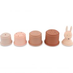 Jouets de bain gobelets empilables Mrs. Rabbit (5 pièces)