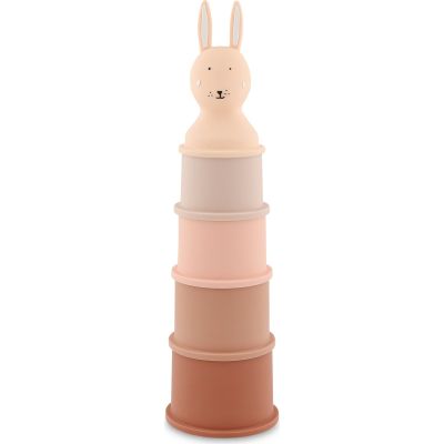 Jouets de bain gobelets empilables Mrs. Rabbit (5 pièces)  par Trixie