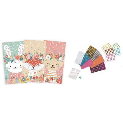 Coffret 3 mosaïques Animaux doux