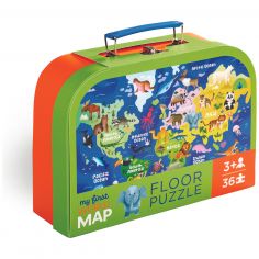 Malette puzzle Ma première carte du monde (36 pièces) - Crocodile Creek