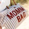 Sac à langer Mommy Bag rayures nude/terracotta  par Childhome