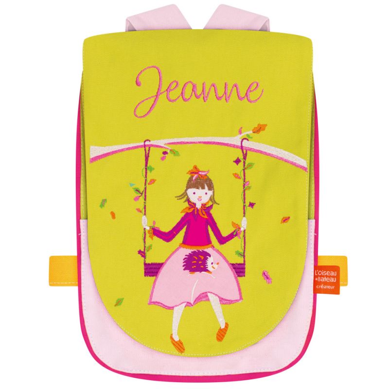 Sac à dos bébé Balançoire et hérisson (personnalisable) L'oiseau bateau