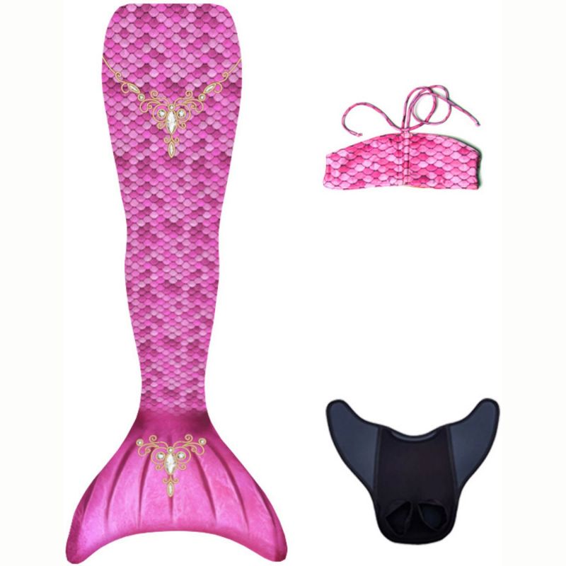 Ensemble 3 pièces queue de sirène Princess (taille S - 10 ans) Kuaki Mermaids Produit 1