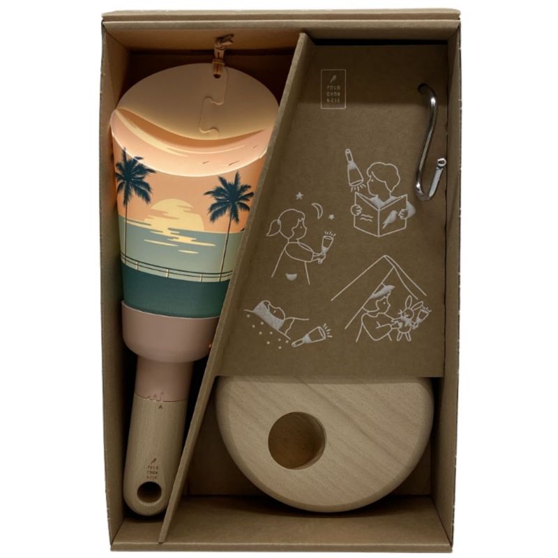 Coffret lampe nomade 5 en 1 - Sunrise - Rose poudré Maison Polochon Packaging 3