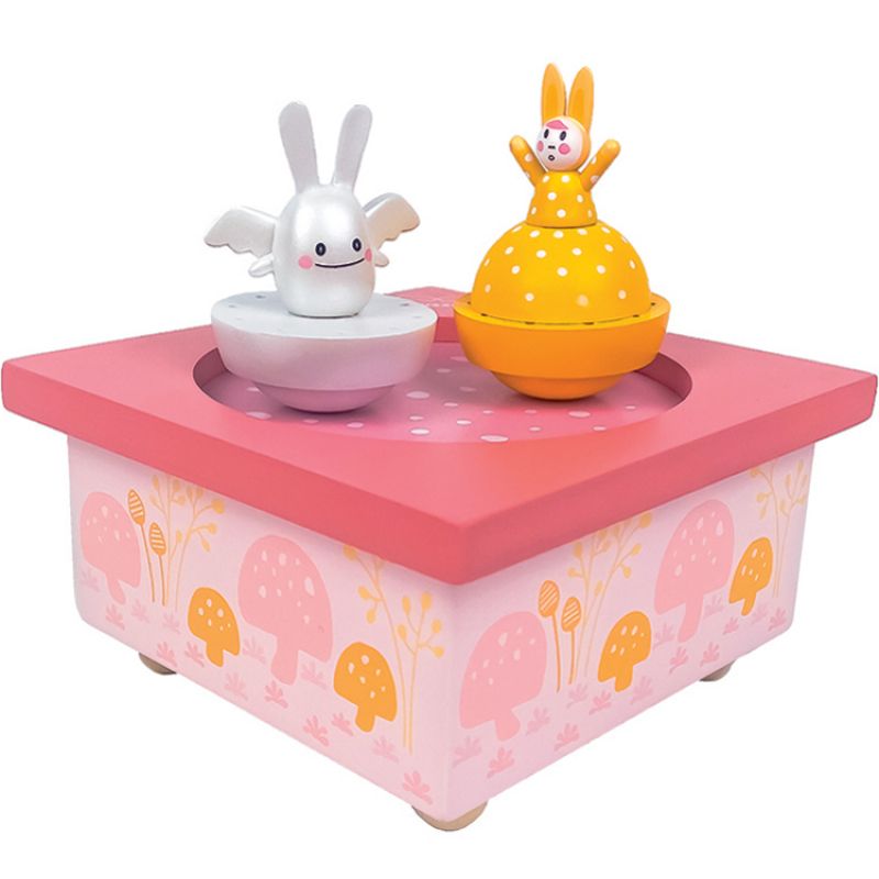 Boîte à musique magnétique Ange Lapin Printemps Trousselier