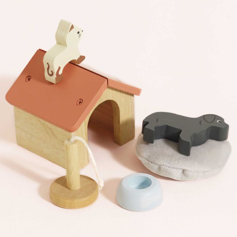 Animaux domestiques chien et chat pour maison de poupée en bois FSC Le Toy Van Ambiance 3